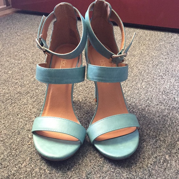 Shoes - Teal High Heels
